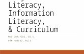 Subject Literacy, Information Literacy, & Curriculum MEG GORZYCKI, ED.D. PAM HOWARD, MLIS.