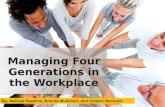 Managing Four Generations in the Workplace By: Melissa Hawkins, Brenda Mummert, and Colleen Nestruck.