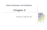 Value Hardware and Software Revision: page 46 -93 Chapter 2.