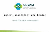 Water, Sanitation and Culture Water, Sanitation and Gender 1 Stefanie Kaiser, seecon international gmbh.