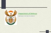 Department of Defence REPUBLIC OF SOUTH AFRICA 0.