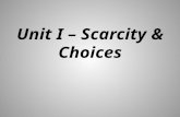 Unit I – Scarcity & Choices. Provide an example of a good.