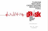 May 26, 2015 Istanbul.  ABOUT DASK CLAIMS & CAT MANAGEMENT REINSURANCE.