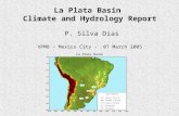 La Plata Basin Climate and Hydrology Report P. Silva Dias VPM8 – Mexico City - 07 March 2005.