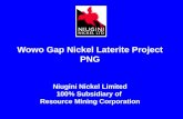 Wowo Gap Nickel Laterite Project PNG Niugini Nickel Limited 100% Subsidiary of Resource Mining Corporation.