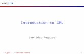CSE 6331 © Leonidas Fegaras XML1 Introduction to XML Leonidas Fegaras
