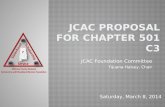 JCAC Foundation Committee TiJuana Halsey, Chair Saturday, March 8, 2014.