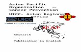 Asian Pacific Organization for Cancer Prevention UICC- Asian Regional Office Research Publication in English APJCP.