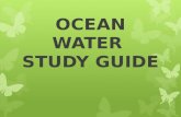 OCEAN WATER STUDY GUIDE. Draw the shape of the ocean floor and describe the following features: Trench Continental shelf Island Mid- Ocean Ridge Abyssal.
