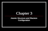 Chapter 3 Atomic Structure and Electron Configuration.