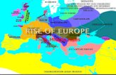 Ea rly Middle Ages.  Rome had linked distant European territories but Rome was a Mediterranean power. Germanic people who ended Rome's rule shifted the.