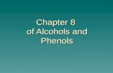 Chapter 8 of Alcohols and Phenols. Structure of Alcohols  Alcohols are simply organic derivatives of water formed by replacing one H of water with an.