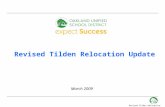 Revised Tilden Relocation: 2/25/09 - 0 - Revised Tilden Relocation Update March 2009.