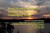 Rural Wisconsin Health Cooperative Rural Hospital Networks: Stability & Growth In Challenging Times Tim Size, Executive Director Rural Wisconsin Health.