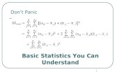 1 Don’t Panic Basic Statistics You Can Understand.
