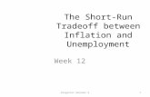 The Short-Run Tradeoff between Inflation and Unemployment Week 12 1Pengantar Ekonomi 2.