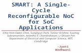 SMART: A Single- Cycle Reconfigurable NoC for SoC Applications -Jyoti Wadhwani Chia-Hsin Owen Chen, Sunghyun Park, Tushar Krishna, Suvinay Subramaniam,