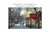 UNIVERSITY OF MINNESOTA Financial Overview. University of Minnesota Financial Management Organization.