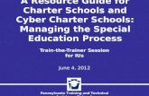 Pennsylvania Training and Technical Assistance Network A Resource Guide for Charter Schools and Cyber Charter Schools: Managing the Special Education Process.