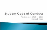 Revisions 2010 – 2011 School Year.  Student Code of Conduct Committee ◦ Assistant principals, parents, interventionists, AEA representatives  Elementary.