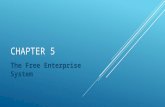 CHAPTER 5 The Free Enterprise System. SECTION 5.1 MARKET ORIENTED ECONOMIC SYSTEMS  Objectives  Explain the characteristics of a free enterprise system.
