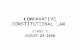 COMPARATIVE CONSTITUTIONAL LAW CLASS 3 AUGUST 28 2006.