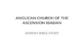 ANGLICAN CHURCH OF THE ASCENSION IBADAN SUNDAY BIBLE STUDY.