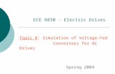 Topic 8: Simulation of Voltage-Fed Converters for AC Drives Spring 2004 ECE 8830 - Electric Drives.