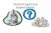Investigative Experiment. Recall …... Sec 1 - students taught and tested on C1 and C2 skills. C1 - using and organising techniques, apparatus and materials.