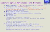 Electro-Optic Materials and Devices l Basic Concepts: Electrons (electronics), Photons (photonics) and Electro-Optics l Basic Device Structures: Stripline.