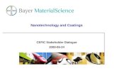 Nanotechnology and Coatings CEFIC Stakeholder Dialogue 2008-06-24.