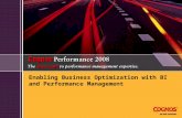 Enabling Business Optimization with BI and Performance Management.