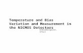 Temperature and Bias Variation and Measurement in the NICMOS Detectors EddieBergeron, STScI.