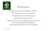 CSIT 301 (Blum)1 Processors Based in part on Chapter 4 from PC Hardware in a Nutshell (Thompson and Thompson) And information from .