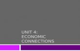UNIT 4: ECONOMIC CONNECTIONS. Types of Industries  The JOBS that people do can be divided into four categories: 1. Primary Industries 2. Secondary Industries.
