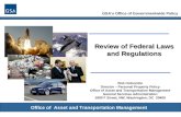 GSA’s Office of Governmentwide Policy Office of Asset and Transportation Management Review of Federal Laws and Regulations Bob Holcombe Director – Personal.