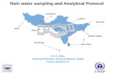 Rain water sampling and Analytical Protocol IRAN PAKISTAN INDIA MALDIVES SRI LANKA BANGLADESH NEPAL BHUTAN Dr. D. Saha Central Pollution Control Board,
