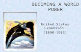 BECOMING A WORLD POWER United States Expansion (1890-1915)