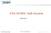 ZTE Confidential ZXC10-BSC Sub-System 2004.10.3. ZTE Confidential Lesson Objectives: General Study HIRS:High-speed Interconnection Routing Subsystem SVBS:Selector.