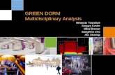 Green Dorm Multidisciplinary Analysis GREEN DORM Multidisciplinary Analysis Nthando Thandiwe Songya Kesler Mikal Brewer SangWoo Cho Ato Ulzenap.