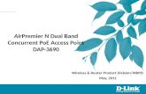 AirPremier N Dual Band Concurrent PoE Access Point DAP-3690 Wireless & Router Product Division/WRPD May, 2011.