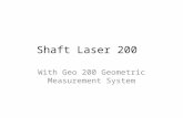 Shaft Laser 200 With Geo 200 Geometric Measurement System.