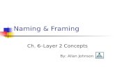 Naming & Framing Ch. 6–Layer 2 Concepts By: Allan Johnson.