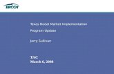March 6, 2008 TAC Texas Nodal Market Implementation Program Update Jerry Sullivan.