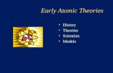 Early Atomic Theories History Theories Scientists Models.