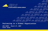 Partnering in a Global Organization ASQ CQSDI – March 27, 2007 Scott Jones.