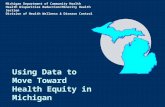 Using Data to Move Toward Health Equity in Michigan Michigan Department of Community Health Health Disparities Reduction/Minority Health Section Division.