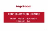 CONFIGURATION CHANGE Three Phase Inverters Ingecon Sun 1.