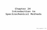 TMHsiung@2014 1/40 Chapter 24 Introduction to Spectrochemical Methods.