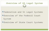 Overview of US Legal System Federalism and 51 Legal Systems Overview of the Federal Court System Overview of State Court Systems.
